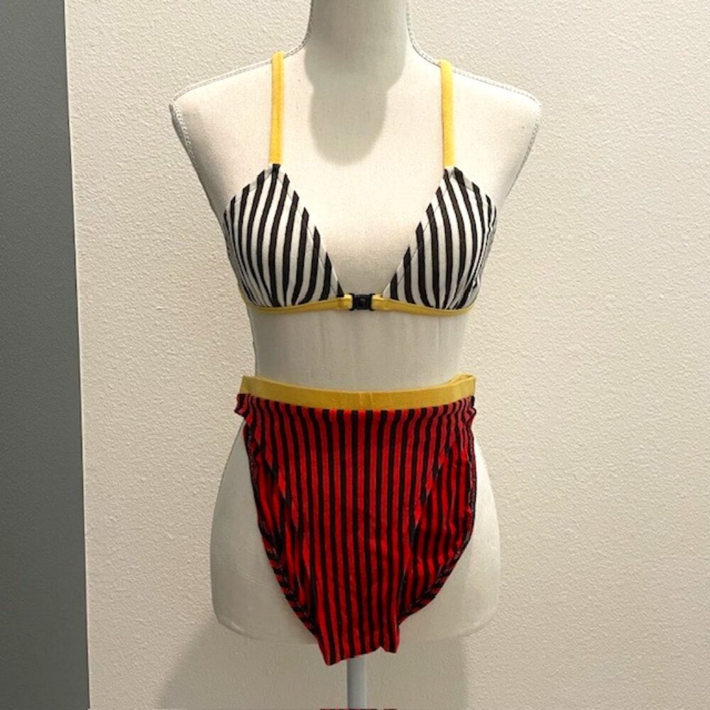 Vintage Jantzen Jr. Stripe Bikini